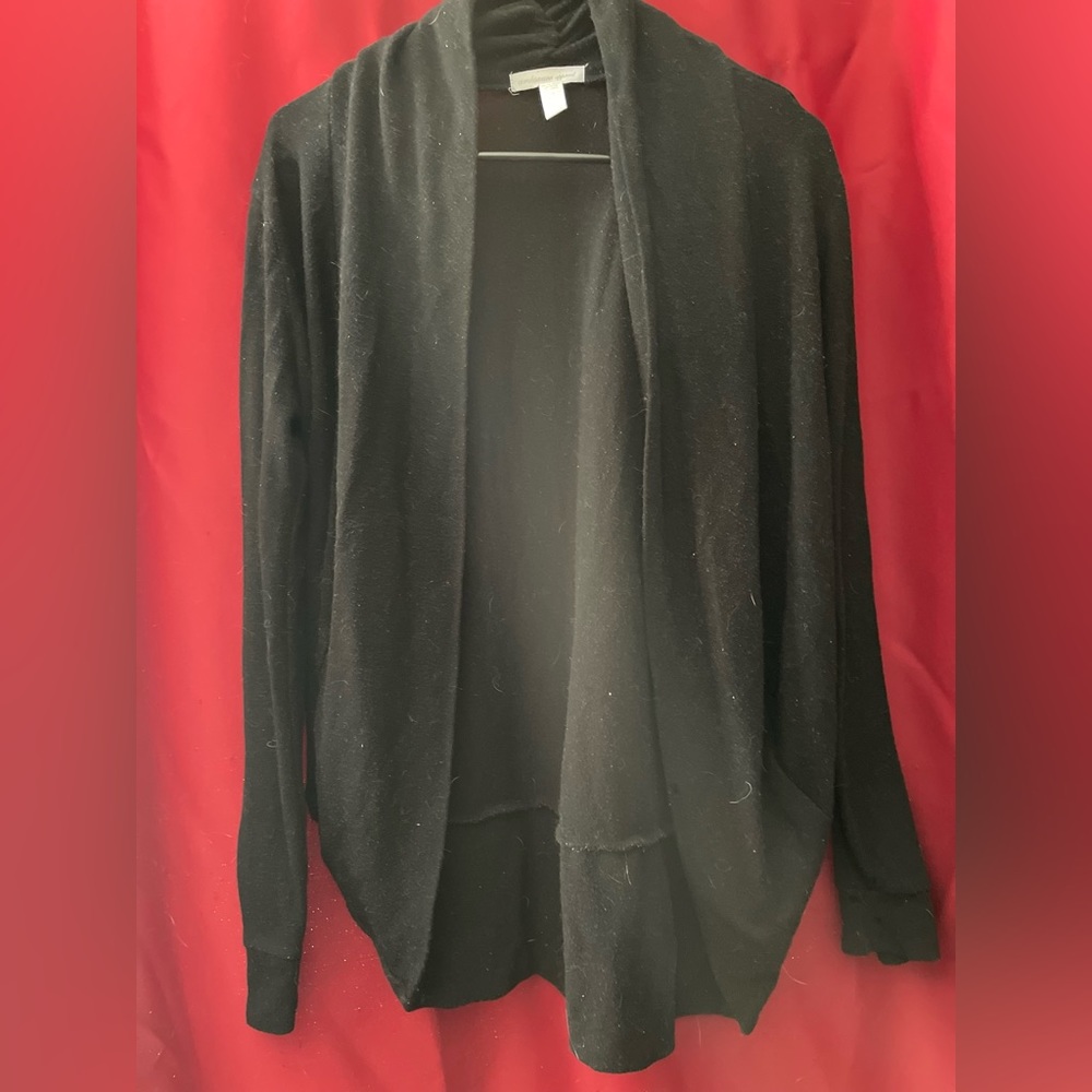 Black cardigan sweater